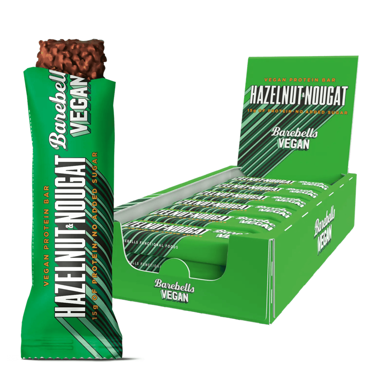 Barebells Vegan Protein Bar 12x55g Hazelnut Nougat