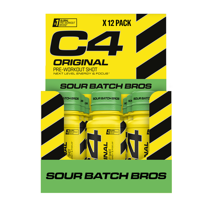 Cellucor C4 Original Pre-Workout Shot 12x60ml Millions Strawberry
